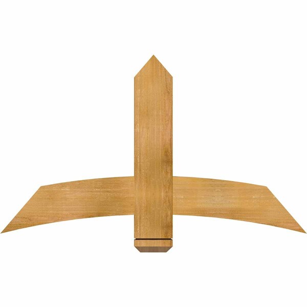 Ekena Millwork Bellingham Rough Sawn Timber Gable Bracket, Western Red Cedar, 48"W x 28"H x 2"D x 6"F, 14/12 Pitch GBW048X28X0206BEL00RWR - main